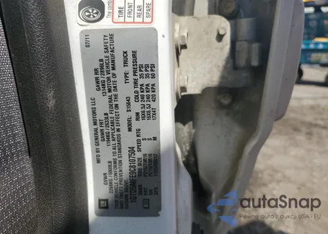 2012 GMC Canyon Sle z USA, uszkodzony, nr VIN 1GTD5MFE9C8107504